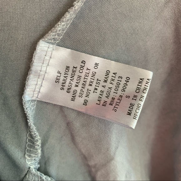 Andree by Unit Dusty Blue Tie Dress - S - Picture 3 of 4